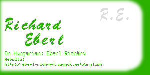 richard eberl business card